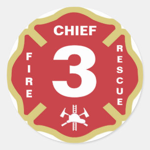 Sticker de l'insigne du chef du feu