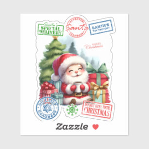 Sticker de livraison Joyeux père Noël