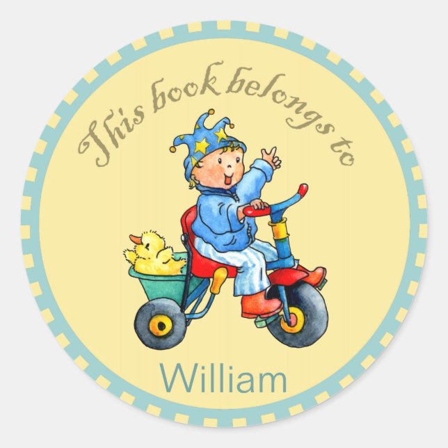 Sticker de livre de Trike Little Boys (Devant)