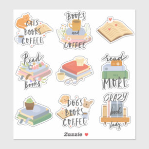 Sticker de livres de lecture