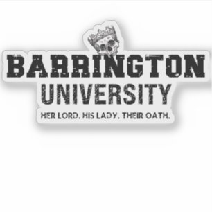 Sticker de l'Université de Barrington La série des