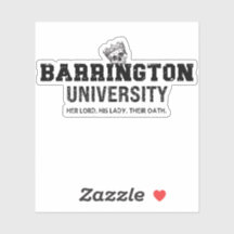 Sticker de l'Université de Barrington La série des
