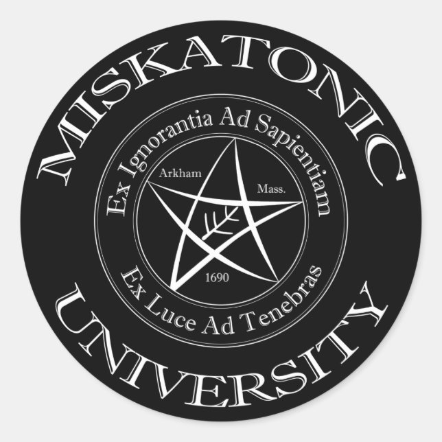 Sticker de l'université Miskatonic (Devant)