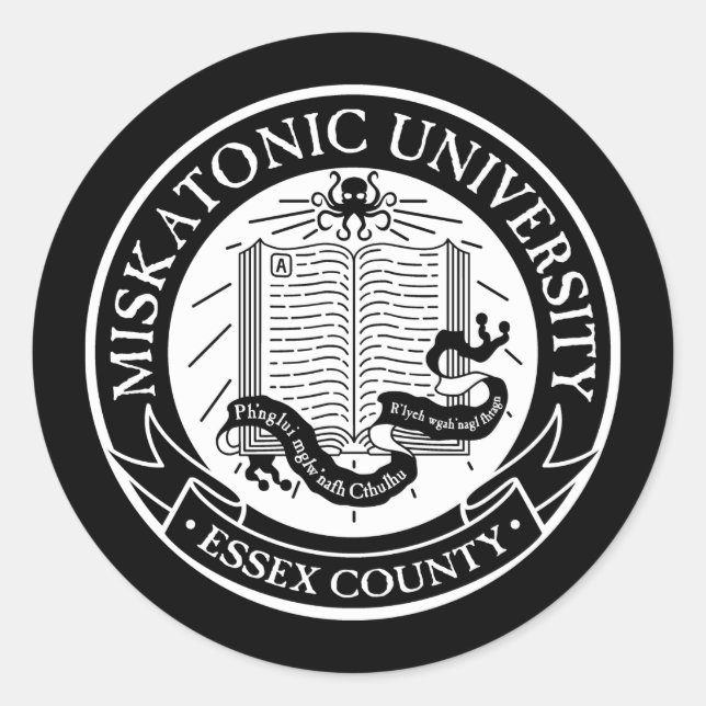 Sticker de l'université Miskatonic (Devant)