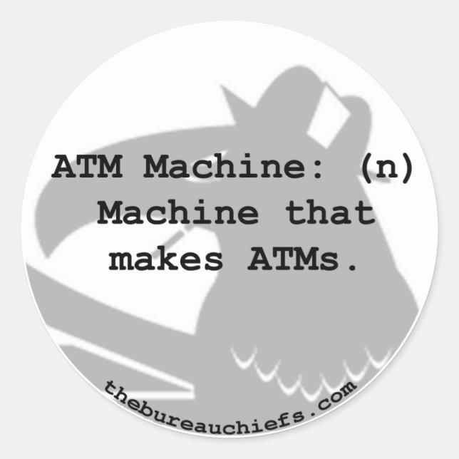 Sticker de machine ATM (Devant)