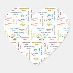 Sticker de mai 8 Anniversaire