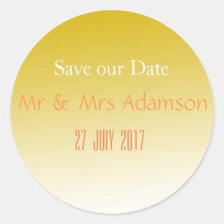 Sticker de mariage Gold Elegant