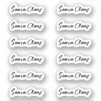 Sticker de marque Kiss-Cut Santa Claus