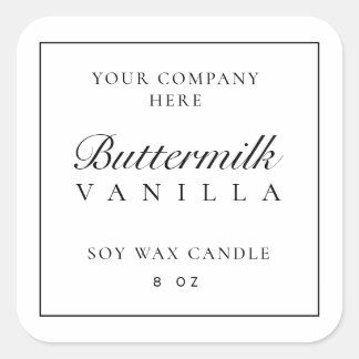Sticker de marque minimal pour Étiquette de bougie