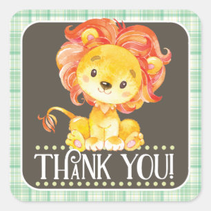 Sticker de Merci de Lion Jungle
