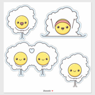 Sticker De mignons oeufs au plat