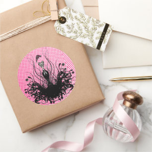 Sticker de mode Diva - Raspberry Hot Bright Pink