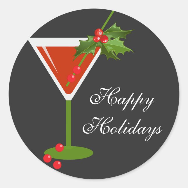 Sticker de Noël Cocktail Party (Devant)