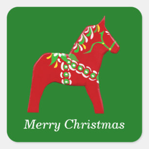 Sticker de Noël Dala Horse