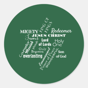Sticker de Noël de Jésus