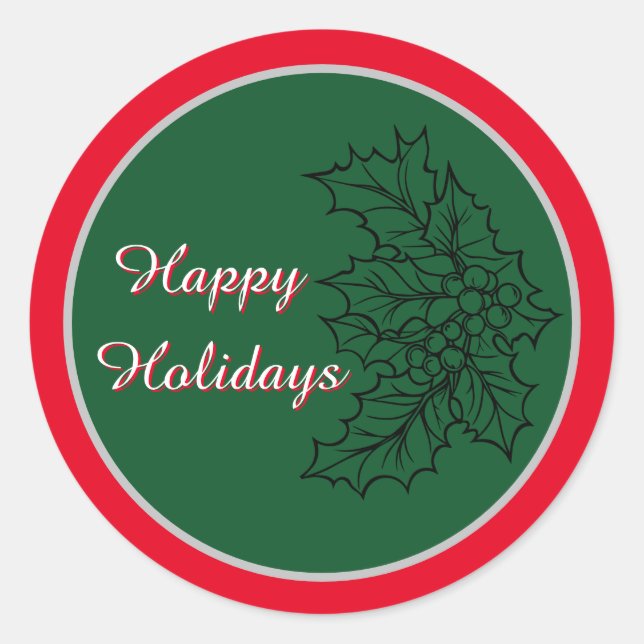 Sticker de Noël festif (Devant)