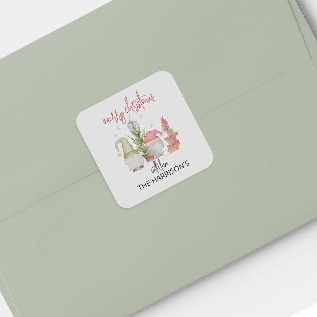 Sticker de Noël Gnome Aquarelle (Créateur téléchargé)