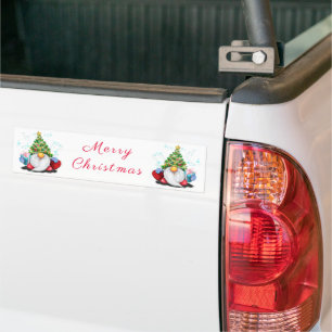Sticker de Noël Gnomes avec cadeaux