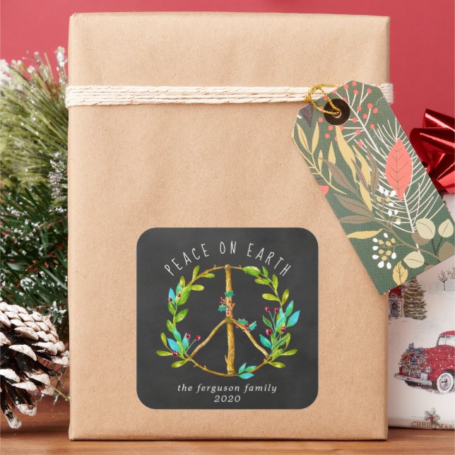 Sticker de Noël | Paix sur Terre (vacances)