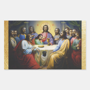 Sticker de Noël pour le Dernier dîner Jésus Christ