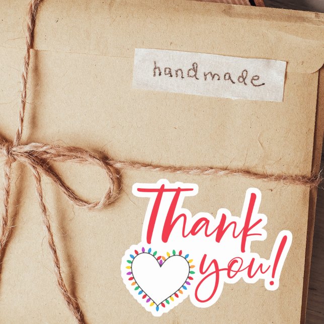 Sticker de Noël pour petites entreprises Merci (Créateur téléchargé)