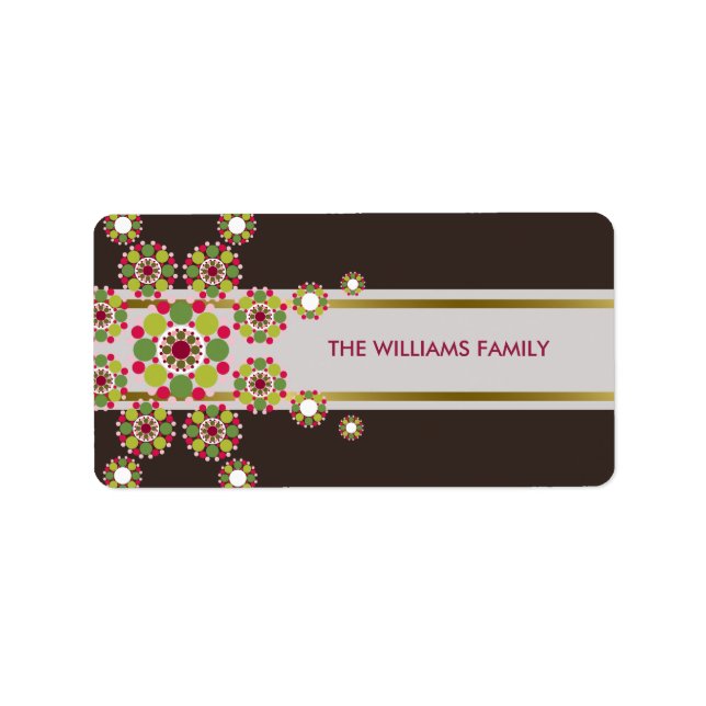 Sticker de Noël Star Festin (Devant)