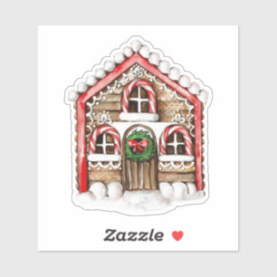 Sticker de Noël sucre de canne House