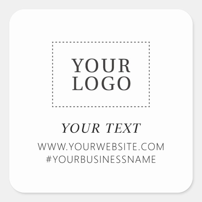 Sticker de package personnalisé Logo Business Merc (Devant)