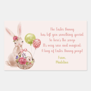 Sticker de Pâques Bunny Magique Poop Candy Étiquet