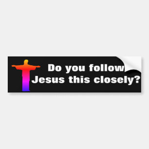 Sticker de pare-chocs amusant Jésus