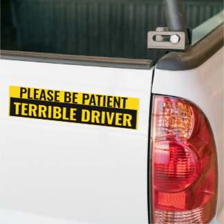 Sticker de pare-chocs amusant - Pilote terrible