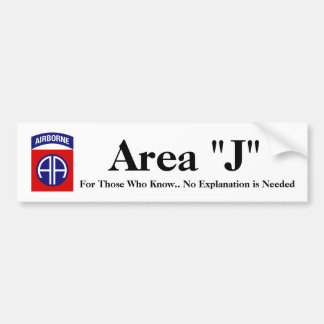 Sticker de pare-chocs Area J