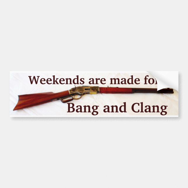Sticker de pare-chocs Bang & Clang Cowboy Action (Devant)