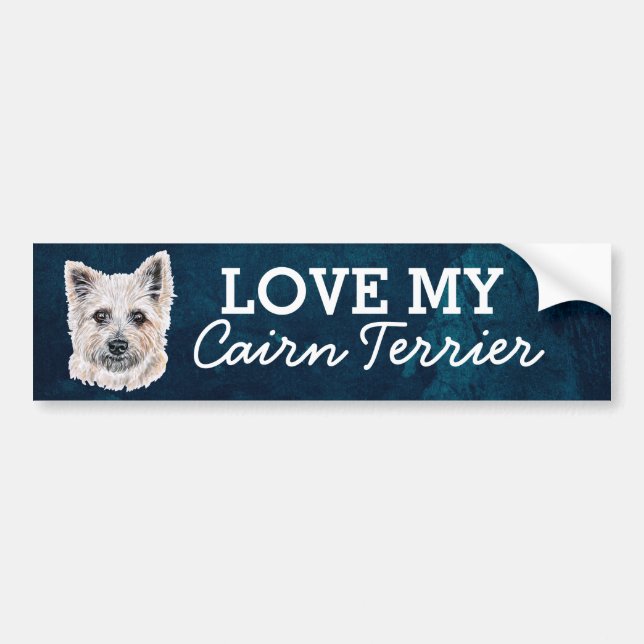 Sticker de pare-chocs Cairn Terrier (Devant)