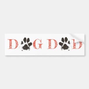 sticker de pare-chocs "Chien Papa"