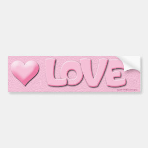 Sticker de pare-chocs d'amour