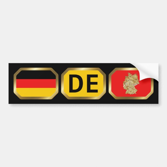 Sticker de pare-chocs de code de la carte du drape (Devant)