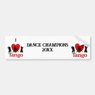 Sticker de pare-chocs de danse des champions de ta