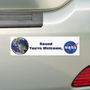 Sticker de pare-chocs de la Terre Ronde NASA