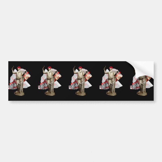Sticker de pare-chocs de stature de Hipster   (Devant)