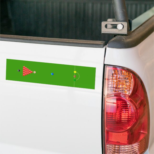 Sticker de pare-chocs de table Snooker (Sur camion)