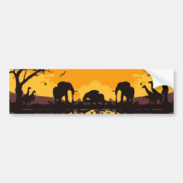 Sticker de pare-chocs en Afrique (Devant)