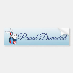 Sticker de pare-chocs patriotique fière d'âne démo
