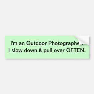 Sticker de pare-chocs photographe