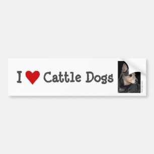 Sticker de pare-chocs pour chien de bétail - "Quig
