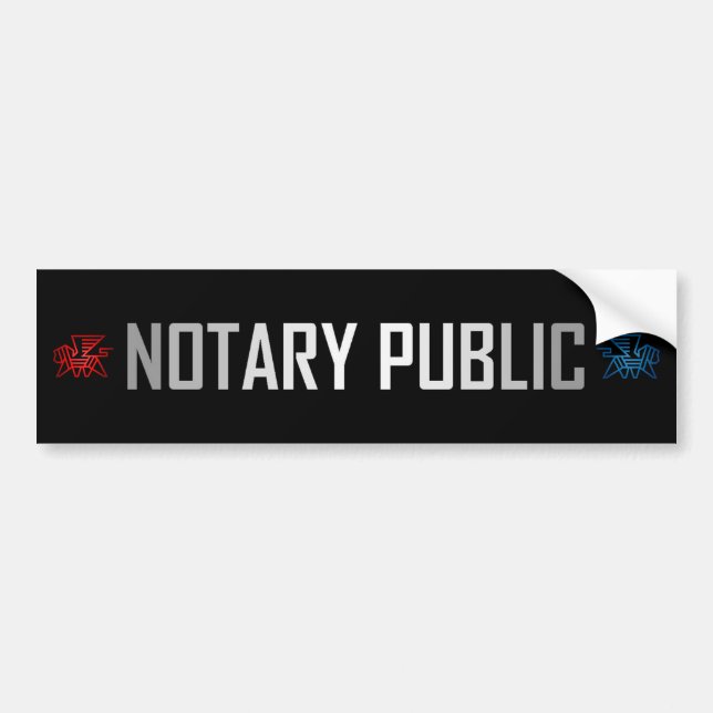 Sticker de pare-chocs public notaire DomTopNotaire (Devant)