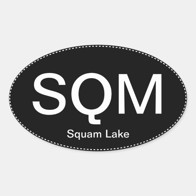 Sticker de pare-chocs SQM Oval (Devant)