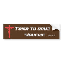 sticker de pare-chocs Toma tu cruz