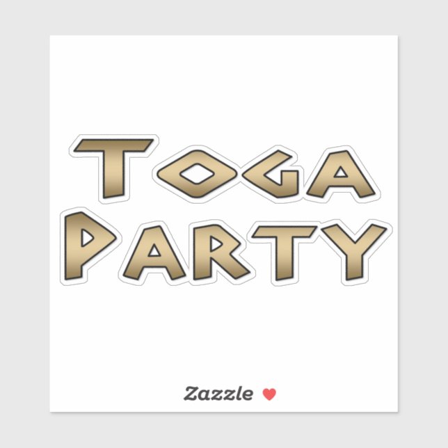 Sticker de partie Toga (Feuille)