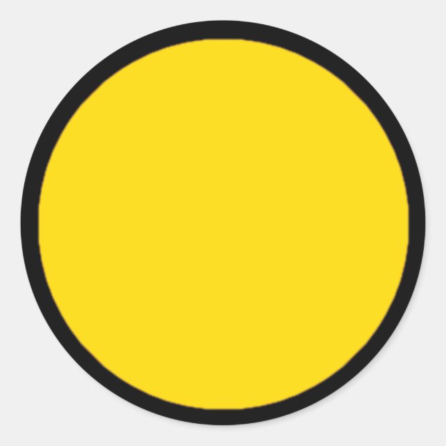 Sticker de pièce de jeu RAINBO - Grand Jaune sur N (Devant)